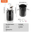 Spray Paint Pressure Pot Tank 15L 3.75gal Spray Gun Hoses Pressure Gauge