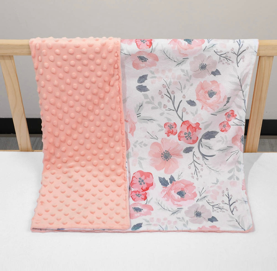 Minky Baby Blanket -  2 Colour Options Available