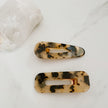 Tortoise shell chunky clips