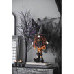 8.3x5x24 Fabric Standing Gnome W Orange Banner  Spring Body, For Halloween Decor