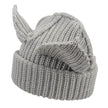 Devil Ears Thickened All Acrylic Knitted Beanie Hat