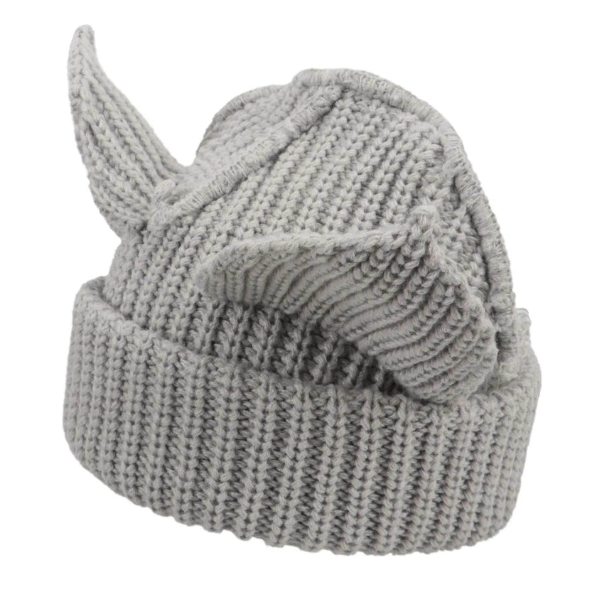 Devil Ears Thickened All Acrylic Knitted Beanie Hat