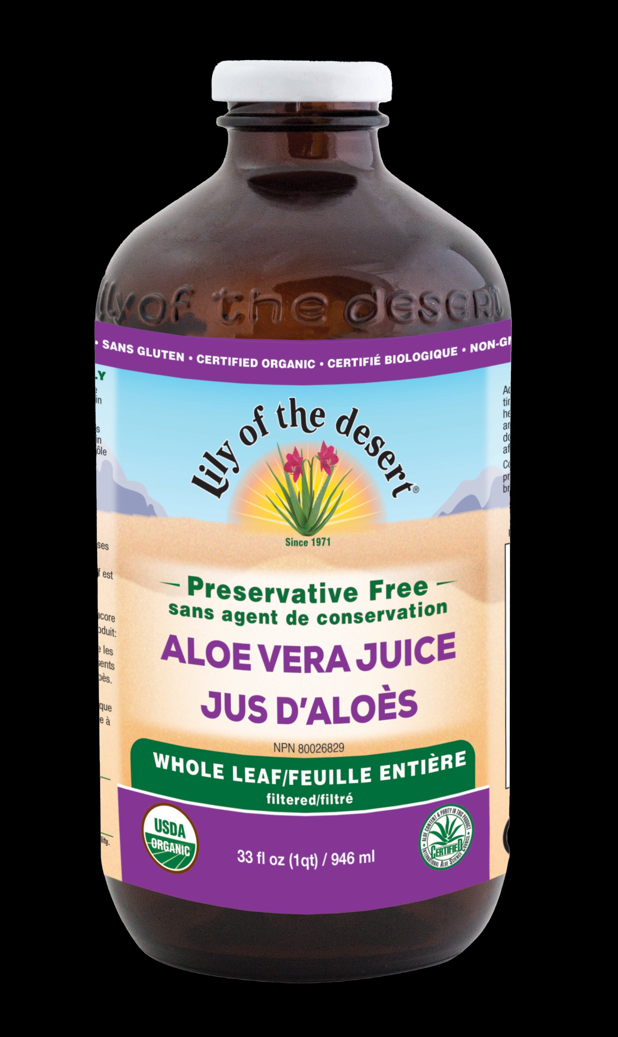 Lily Of The Desert - Aloe Vera Juice PF Whole Leaf (946ml)