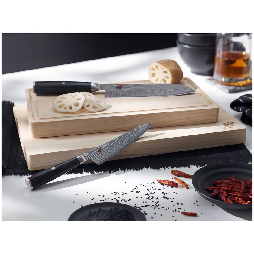 Couteau de chef Gyutoh Miyabi Kaizen II 5000FCD 8″ – Acier damassé, cœur FC61 trempé à froid