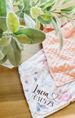 Minky Baby Blanket -  2 Colour Options Available