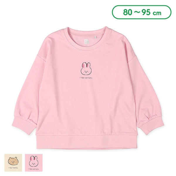 西松屋 ELFINDOLL 天竺くま・うさぎワンポイント長袖Tシャツ正規品