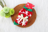 Winter Christmas Stockings Women's Thickened Bow Long Tube Fleece-lined