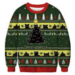 Ugly Christmas Sweater Santa Elf Couple Sweatshirt