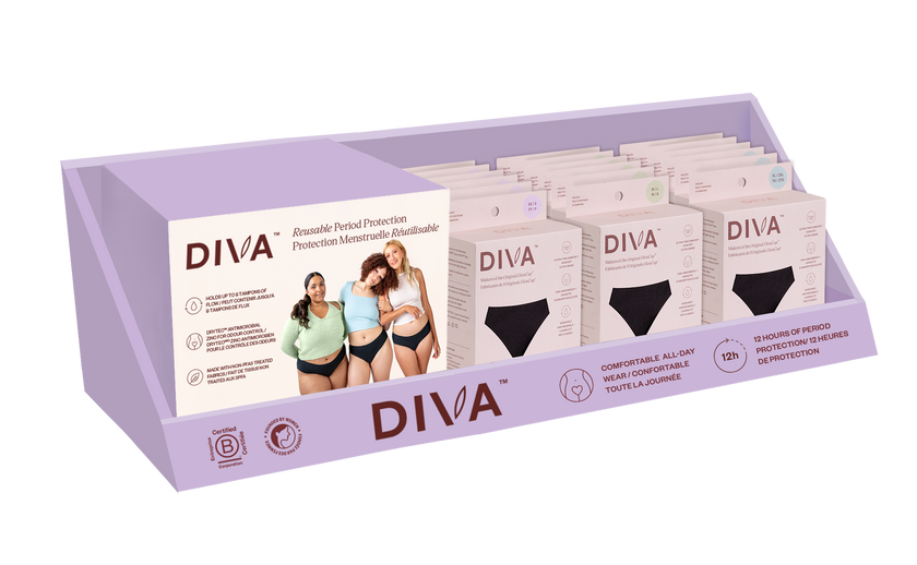 Diva International - Period Underwear Counter Dsply 18 U (1disp)