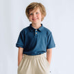 Youth Bamboo Polo Shirt | Navy