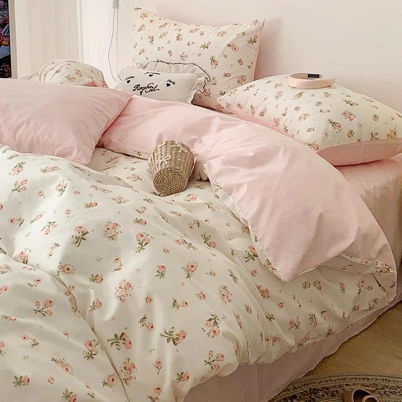 Four-piece Bed Set Pure Cotton Student Dormitory Duvet Cover Sheets