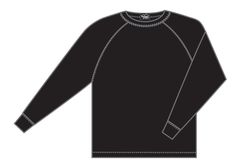 Misty Mountain Rockwater Designs Men's Micra Wool Technical, Black Size XL