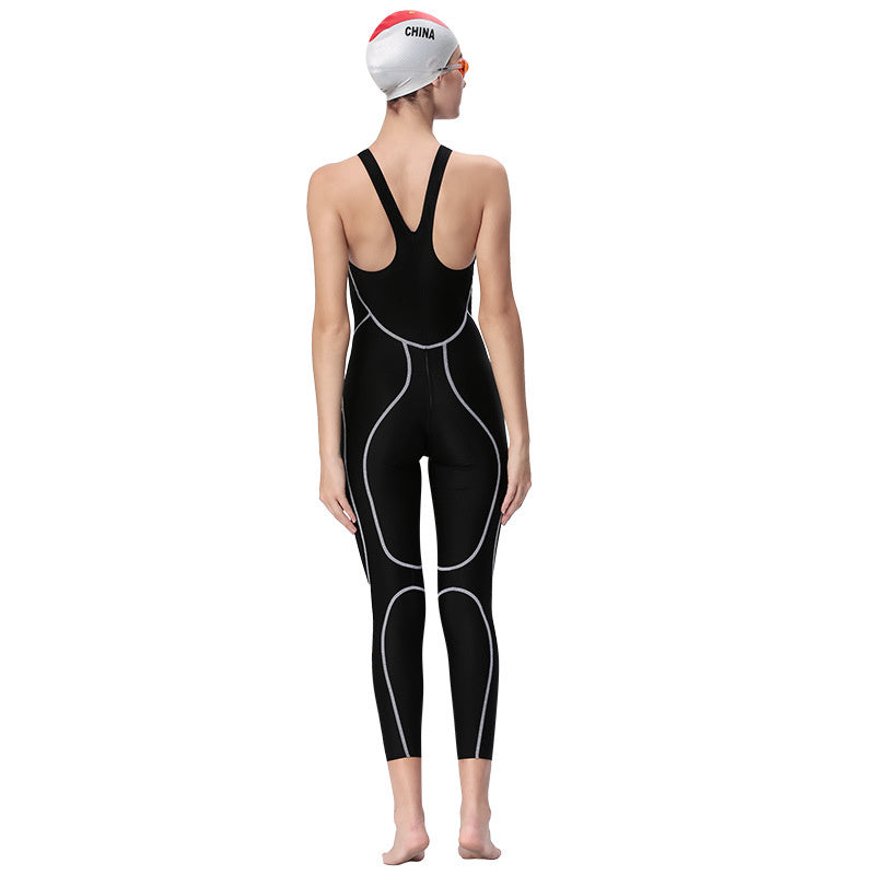 Women's Professional Training One-Piece Swimsuit | Quick-Dry Competition Swimwear Canada