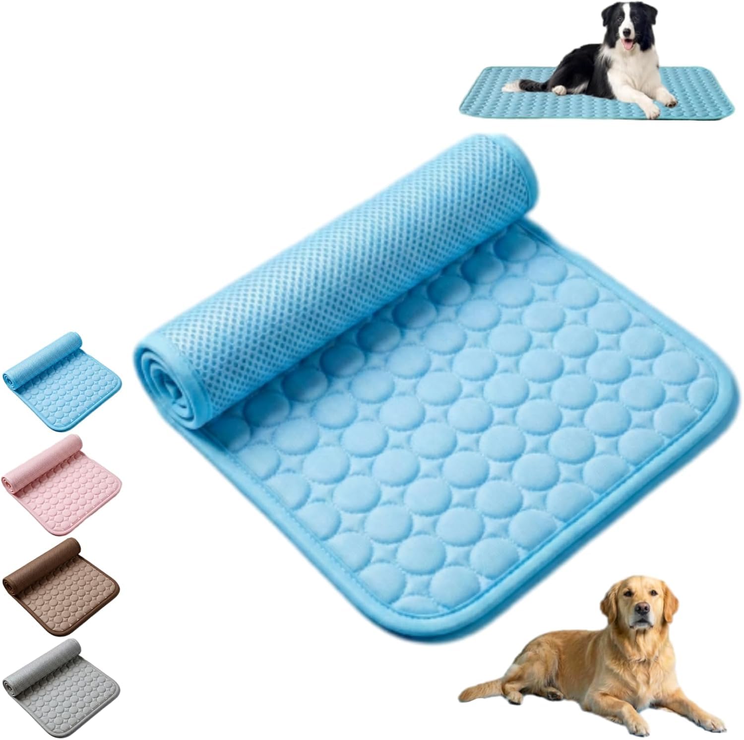 Pet Ice Silk Cooling Mat for Dogs & Cats – Breathable, Anti-Slip Summer Pad