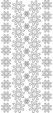 Double Sided Sticky Sticker - Flowers