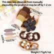 Coffee Series Hair Barrette Combination Set – Plastic Resin Hair Clips for Women