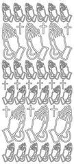 Peel-Off Stickers - Praying Hands