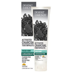 Desert Essence - Activated Charcoal Carrageenan Free (176g)
