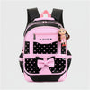 Girls Bow School Backpack Set – Pink, Black & Rose | Small & Large