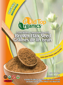 Gold Top Organics - Cold Milled Brown Flax Seed (454g)
