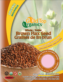 Gold Top Organics - Whole Brown Flax Seed 454g (454g)