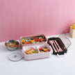 Insulated Stainless Steel Double-Layer Lunch Box for Work & School