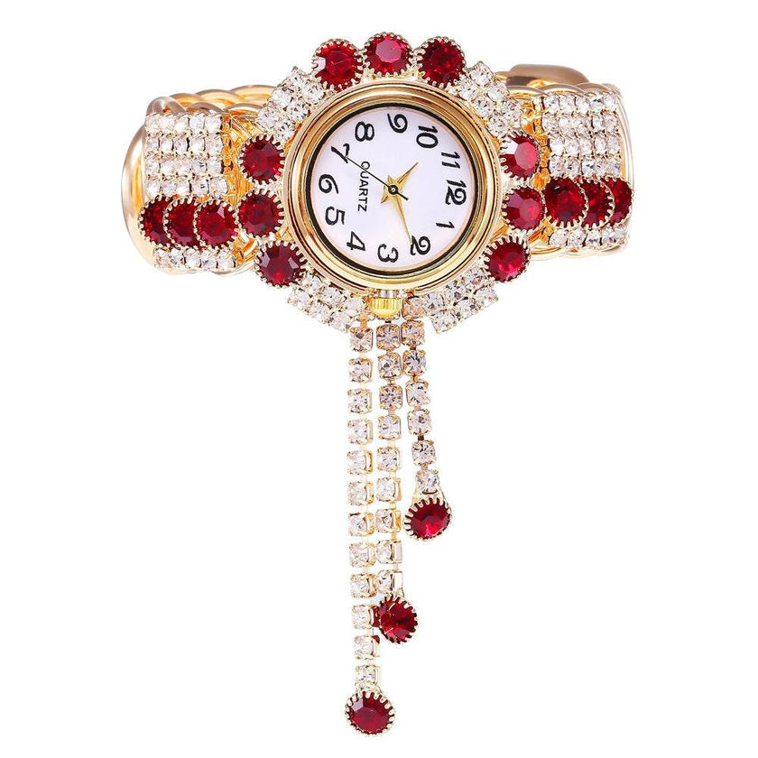 Ladies Fashion Rhinestone Bracelet Watch - Quartz