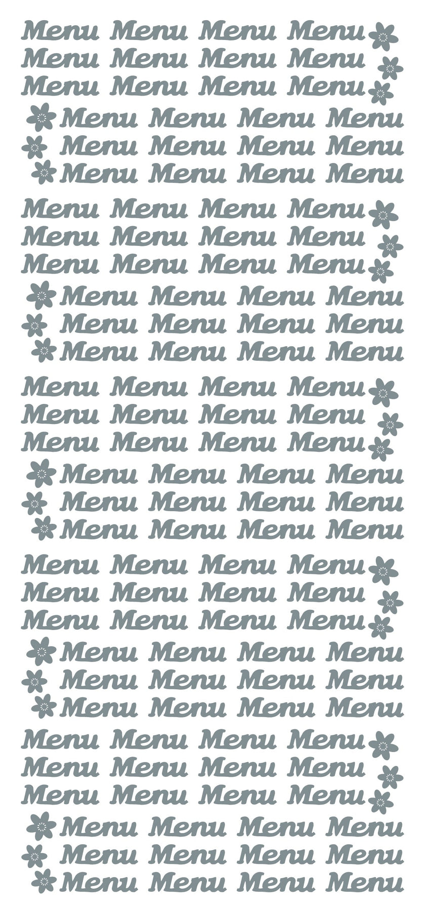 Peel Off Stickers - Menu