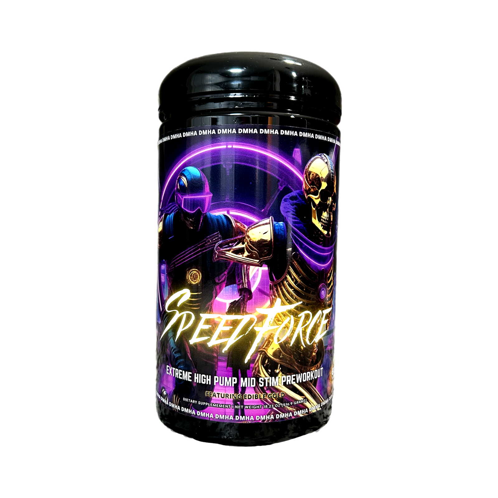 Project M MINDBENDER Speed Force Extreme High Pump Mid Stim Pre-Workout with Edible Gold