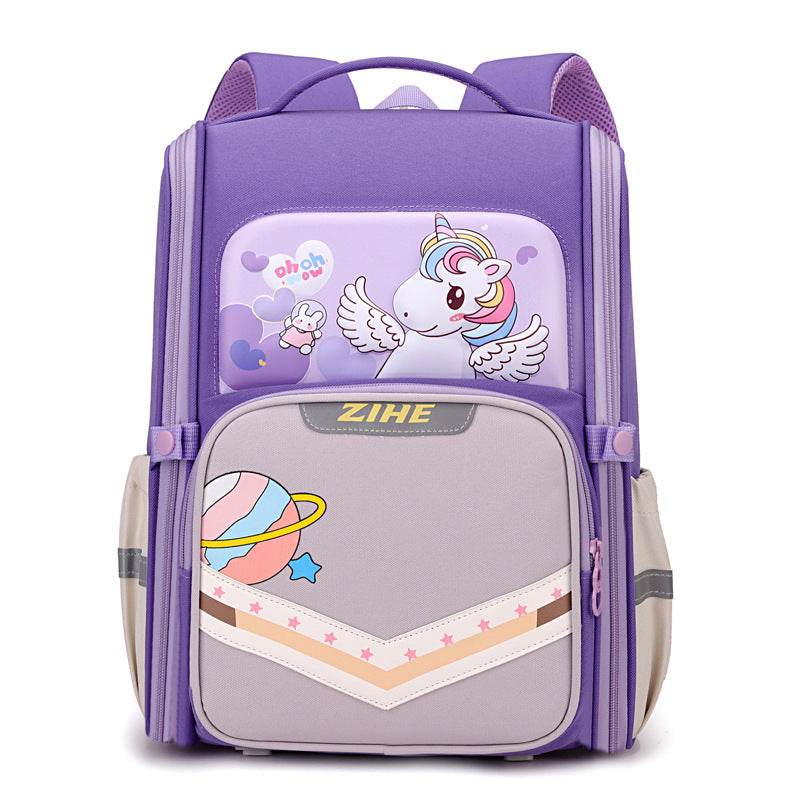 Back Support Large Capacity Cartoon Backpack for School
