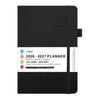 2026–2027 Weekly Monthly Planner Notebook – A5 Faux Leather Cover, 100gsm, Sewn Binding (7 Colours)