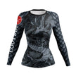 Printed Slim Fit Long Sleeve Workout Tops for Women
