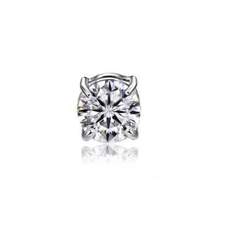 Unisex Zircon Magnetic Ear Clip – No Piercing Rhinestone Stud Earring in 6mm & 8mm