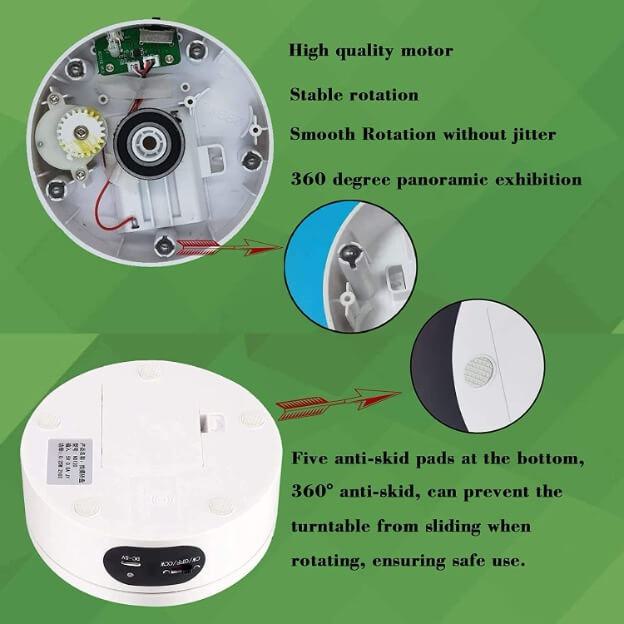 File Display Rotator EVORETRO 360 Degrees Automatic Rotating Display – こんにちはマート | KON ...