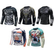 Men's MMA Compression Rash Guard – Long Sleeve BJJ Grappling Training Shirt