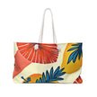 Tropical Floral Print Weekender Bag | Citrus Palm Beach Tote | Large Tote Bag | everyday mom bag | mom baby essentials bag