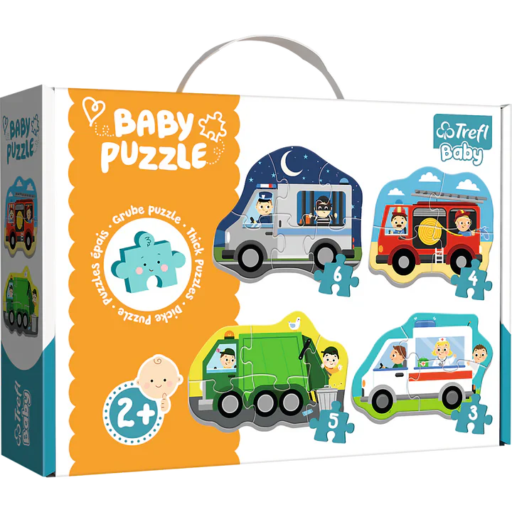 Trefl - PUZZLE - BABY CLASSIC - Véhicules et Métiers