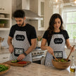 Palestinian Keffiyeh Cooking Apron – Olive Oil & Za’atar Heritage Kitchen Apron with Pocket