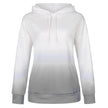 Women Tie-dye print hooded long sleeves