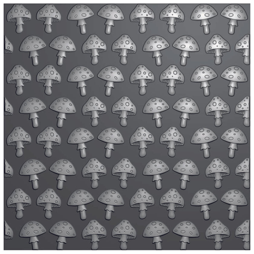 Vaessen Creative • Embossing Folder Mushrooms 5.9x5.9in 1pcs