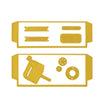 Vaessen Creative • Cutting + Embossing Die Set Postal Panda Pockets