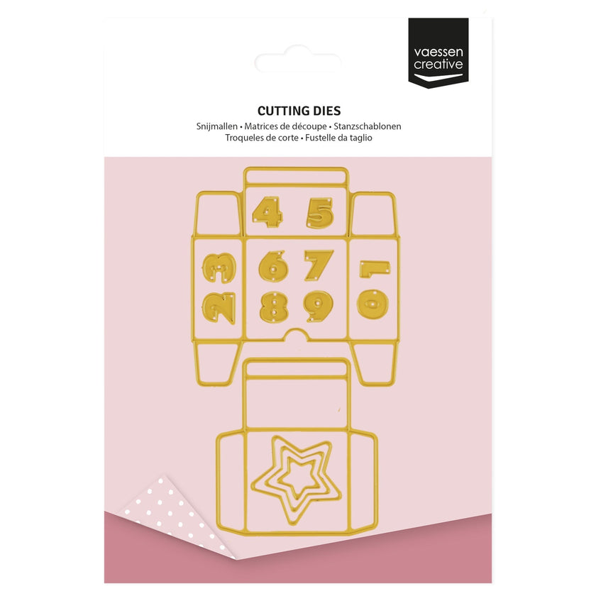 Vaessen Creative • Cutting Die Set Adventcalendar Box