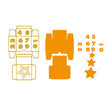 Vaessen Creative • Cutting Die Set Adventcalendar Box