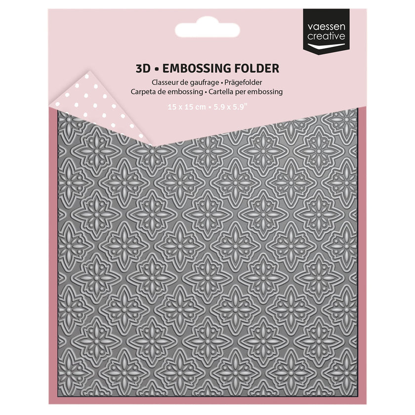 Vaessen Creative • 3D Embossing Folder Christmas Star 15x15cm