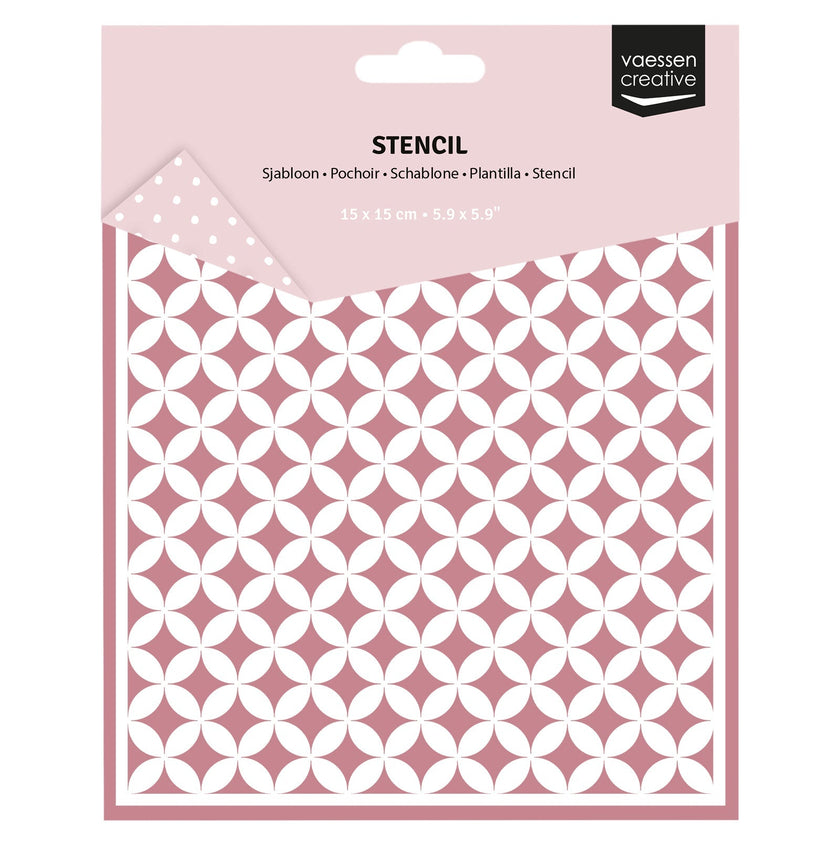 Vaessen Creative • Stencil Graphic Stars 15x15cm