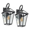 Modern Outdoor Waterproof Wall Lights fixture Support Many Types Of Bulb-2 Packs