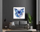 Wall Art - Blue butterfly big-Canvas Print