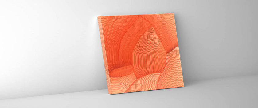 Toile d'art murale 3D, dessin au trait, 91 x 91 cm (36