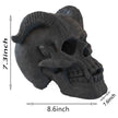 Refractory Materials Fireproof Imitated Human Fire Pit Skulls Gas Log For NG, LP Wood Fireplace, Firepit, Campfire, Halloween Decor, BBQ