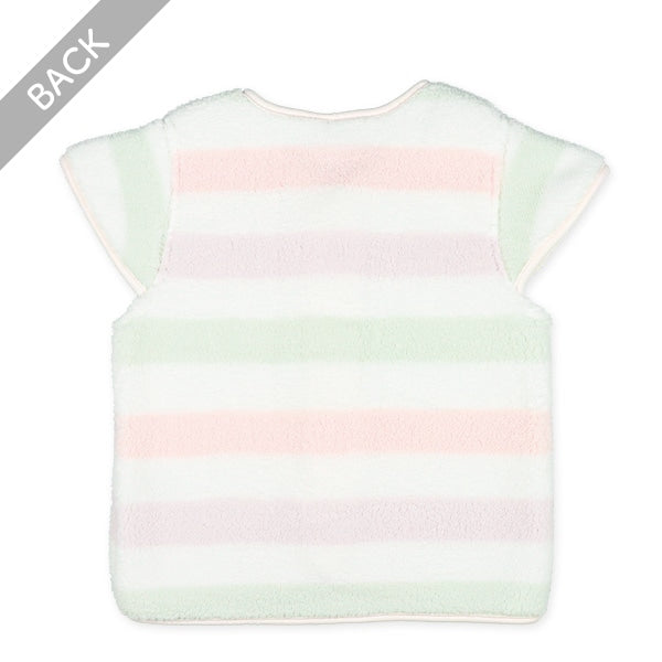 西松屋 ELFINDOLL ボアフリースベスト（ボーダー） 正規品